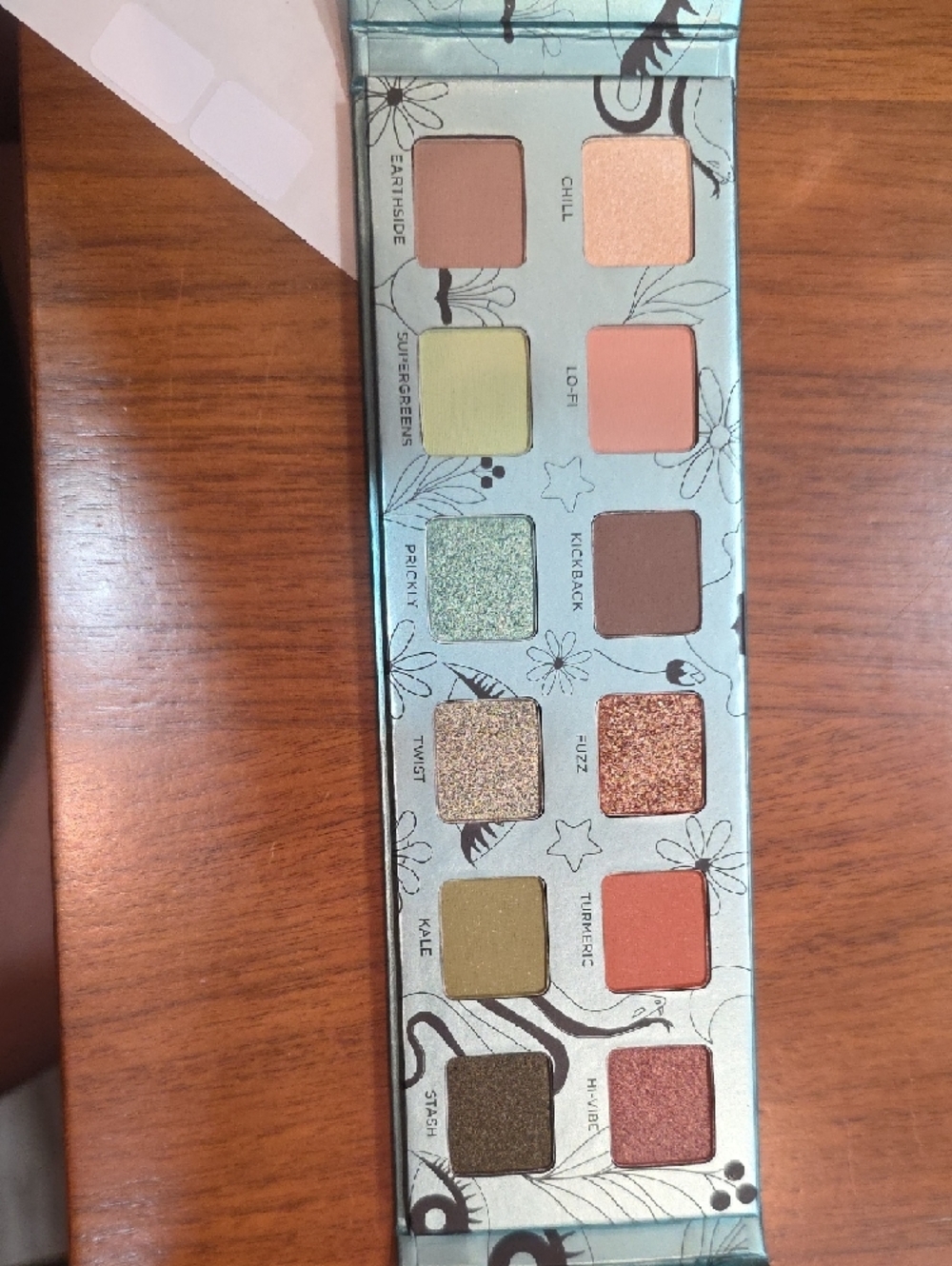Urban Decay Wild Greens Eyeshadow Palette - Mint Green and Black Artwork - Picture 2 of 2
